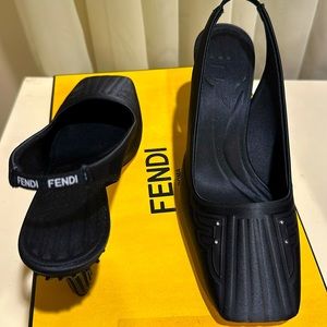 FENDI FREEDOM SLINGBACK PUMP SIZE 37 IT
